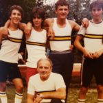 Quattro di coppia ragazzi Ghiardello Giovanbattista "Batti" Ariatta E. Carletto Spadaccini Sibilia Campionati Italiani 1983 Medaglia di Bronzo