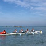 Pescara Campionato Italiano coastal rowing Canottieri Verbanese  medaglia d'argento categoria 4 con Senior